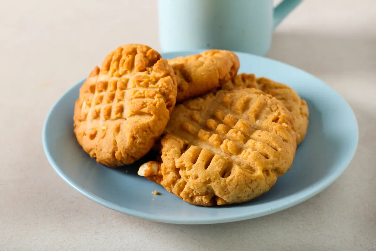 4 ingredient peanut butter cookie dough ready to bake