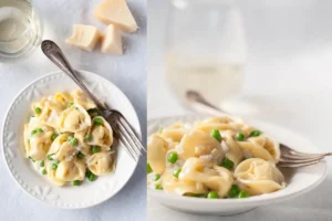 Storing leftovers of Chicken Tortellini Alfredo in an airtight container