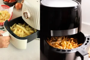 ealthy air-fried frozen fries snack