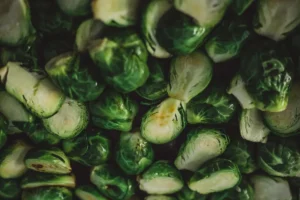 Preparing Brussels sprouts for air frying to prevent burning