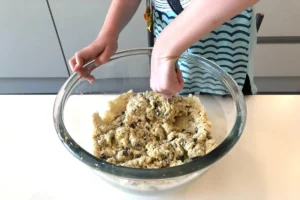 Ingredients for easy bake cake mix cookies