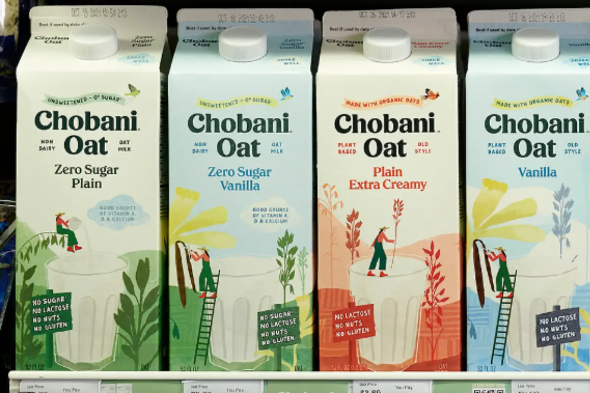 Chobani Oat Milk varieties on shelf