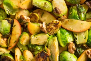 Air fried Brussels sprouts recipes in progress.