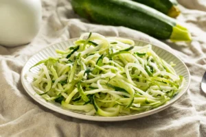 Zucchini noodles, a ketogenic diet vegetable alternative