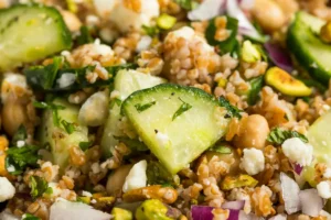 Ingredients for Aniston's quinoa salad